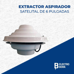 EXTRACTOR ASPIRADOR SATELITAL DE 6 PULGADAS